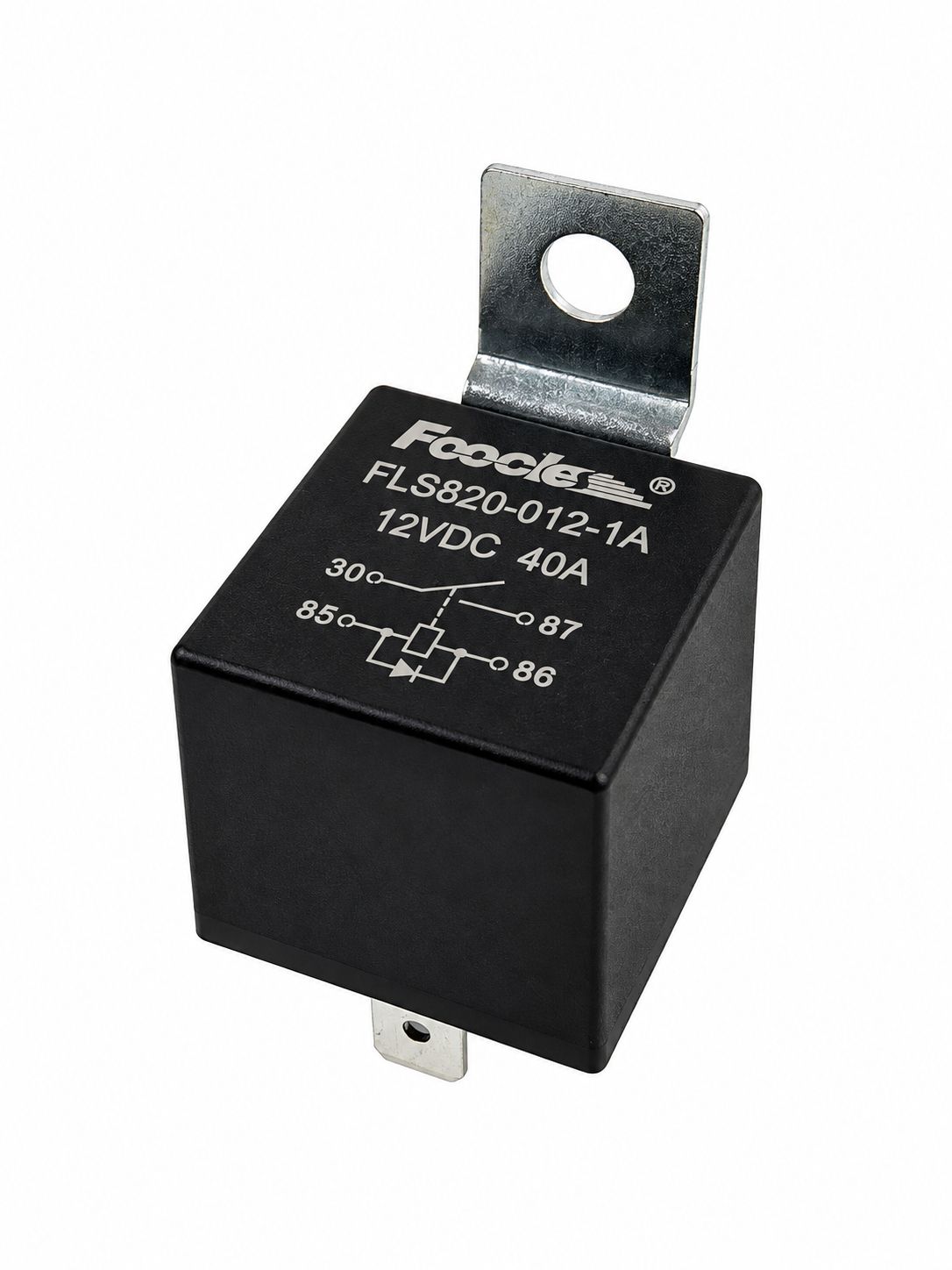 Kopplingsrelä med diod, 4-poligt, 40A, 12V