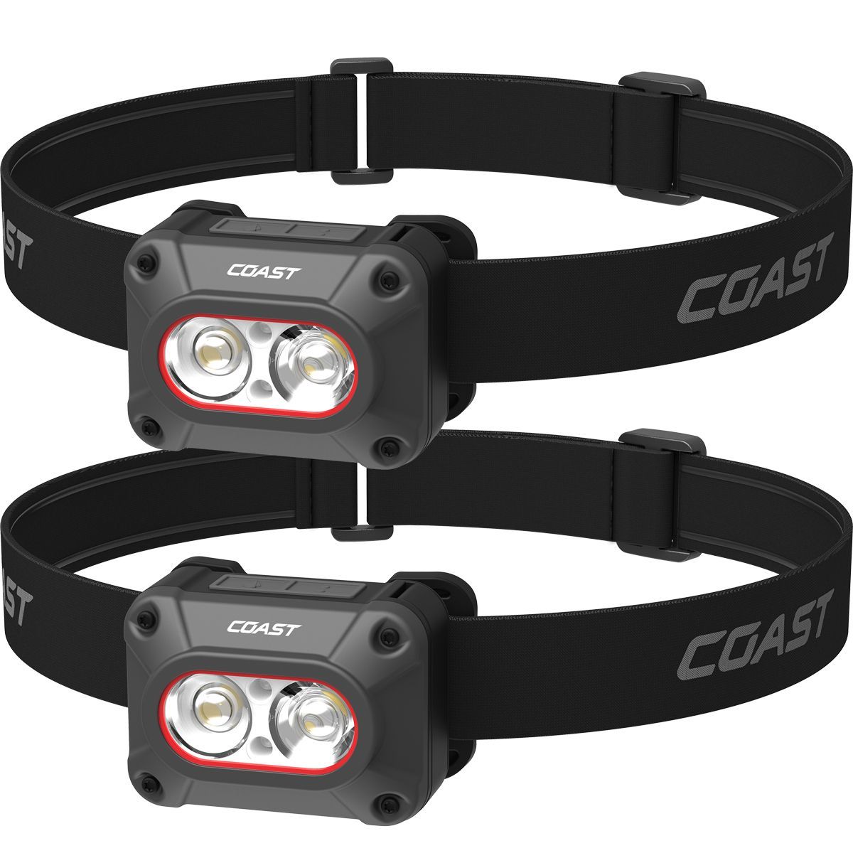 2-pack COAST FLX10R pannlampor, 1000 lumen