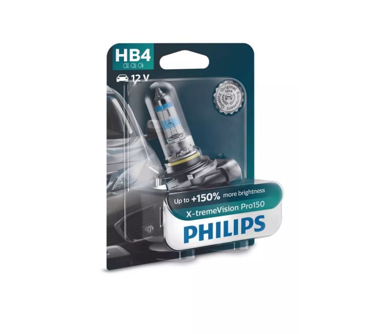 HB4 Philips X-tremeVision Pro150 Lampa +150%