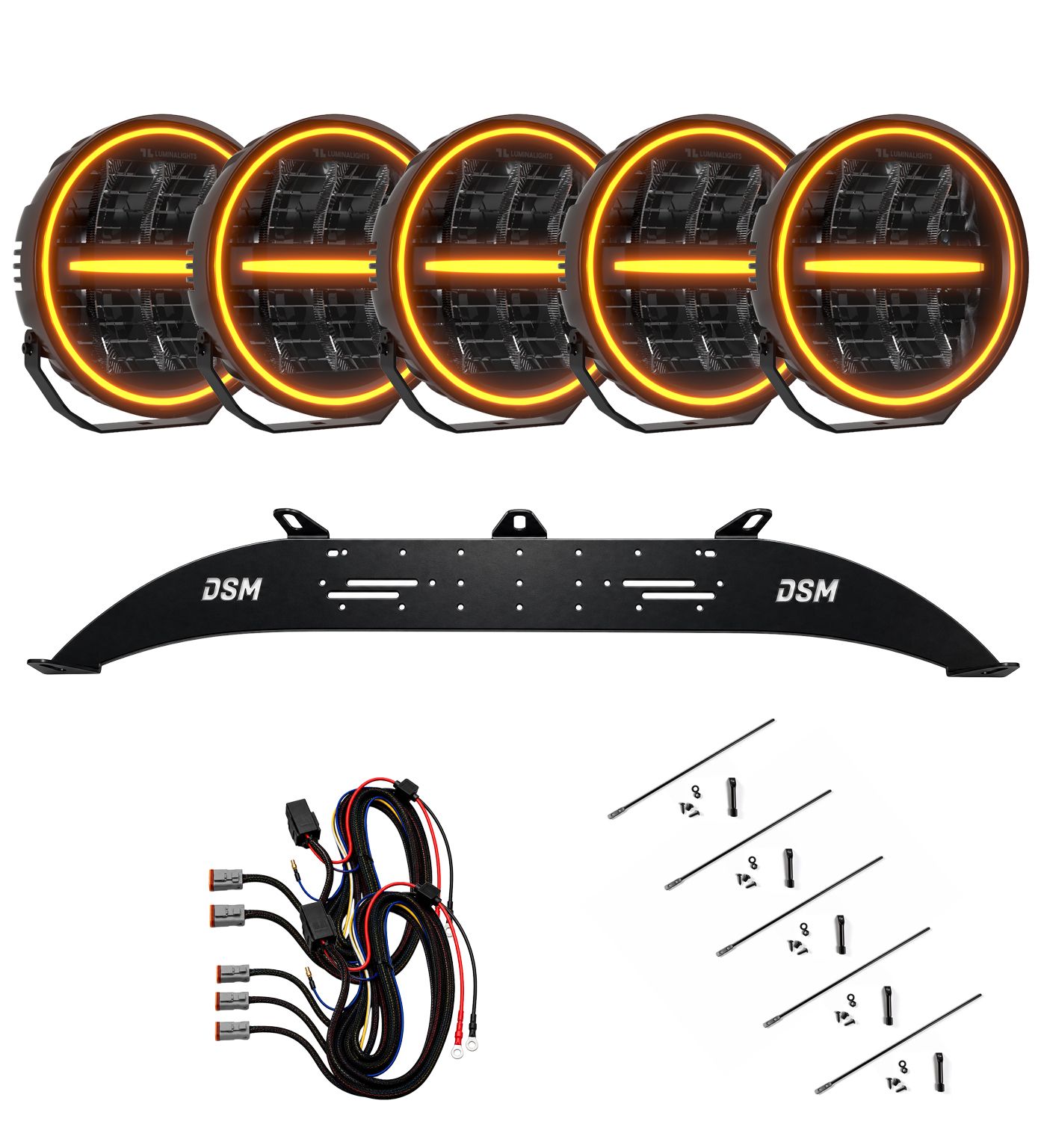 Extraljuspaket LuminaLights Ninja 5-Pack Rally 5