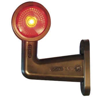 LED-positionsljus med gummi arm 12/24V