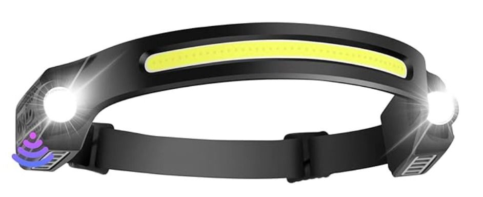 Japcell HLS650 uppladdningsbar pannlampa med sensor, 650 lm