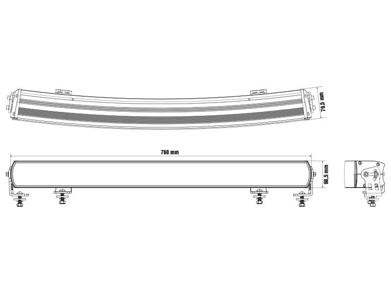 Optibeam Super Captain Dual 800 Curved