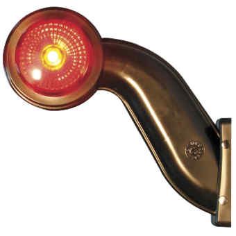 LED-positionsljus med gummi arm 12/24V
