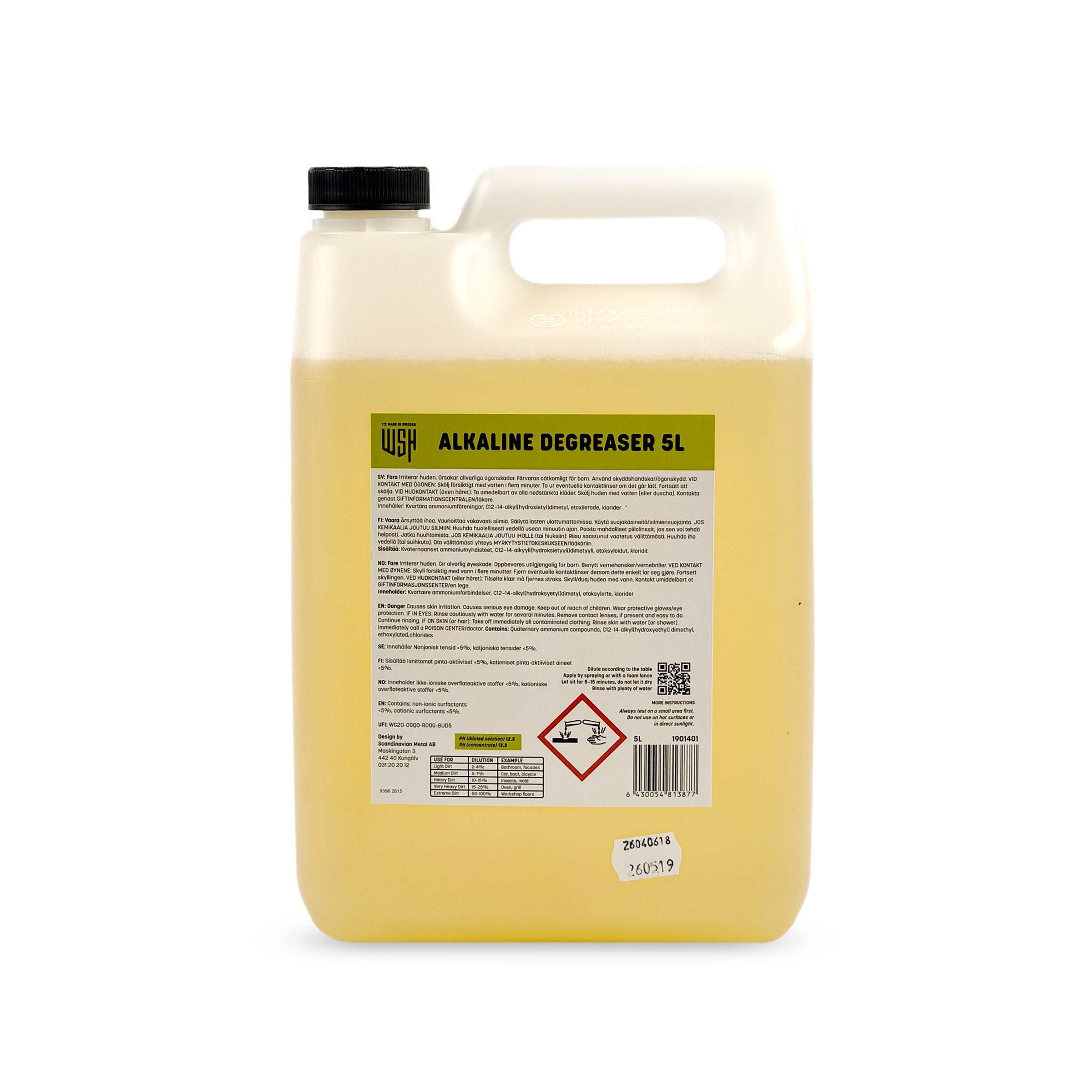 WSH Alkaline Degreaser 5L