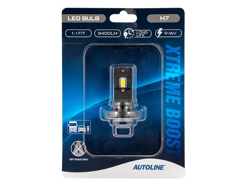 AUTOLINE XTREME BOOST LED BULB H7 9-16V 3400LM