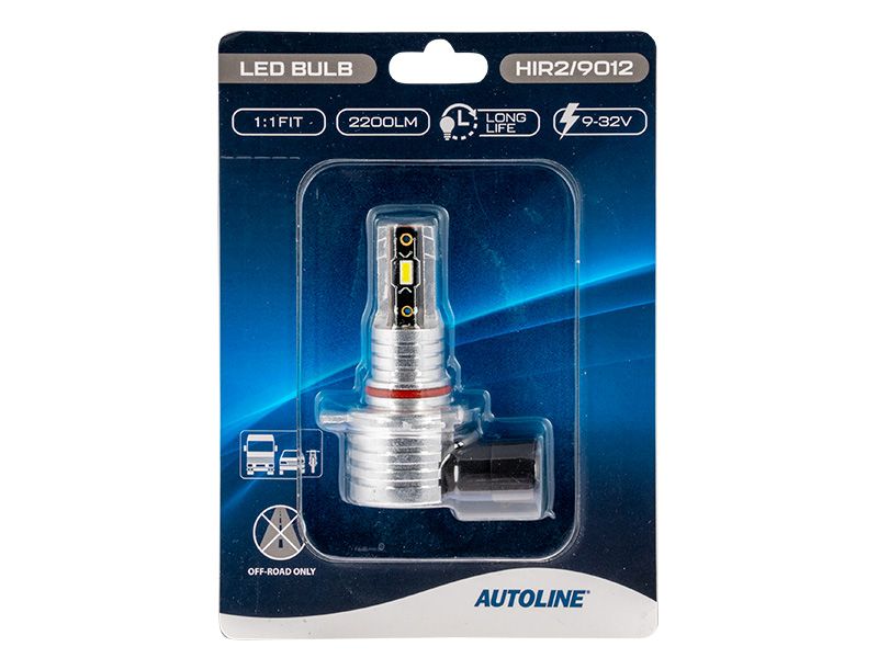 AUTOLINE DIRECT FIT LED BULB H1IR2/9012 9-32V 2200LM
