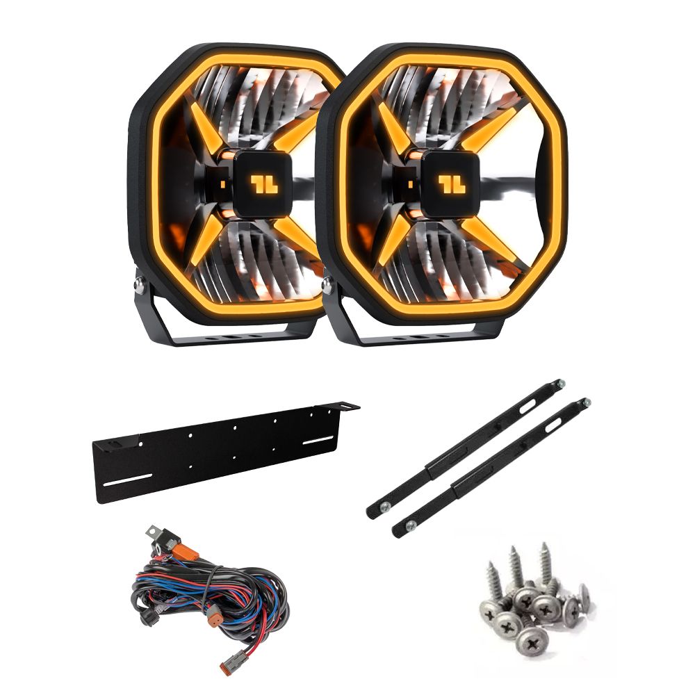 LED-Extraljus LuminaLights Power X 9 x2
