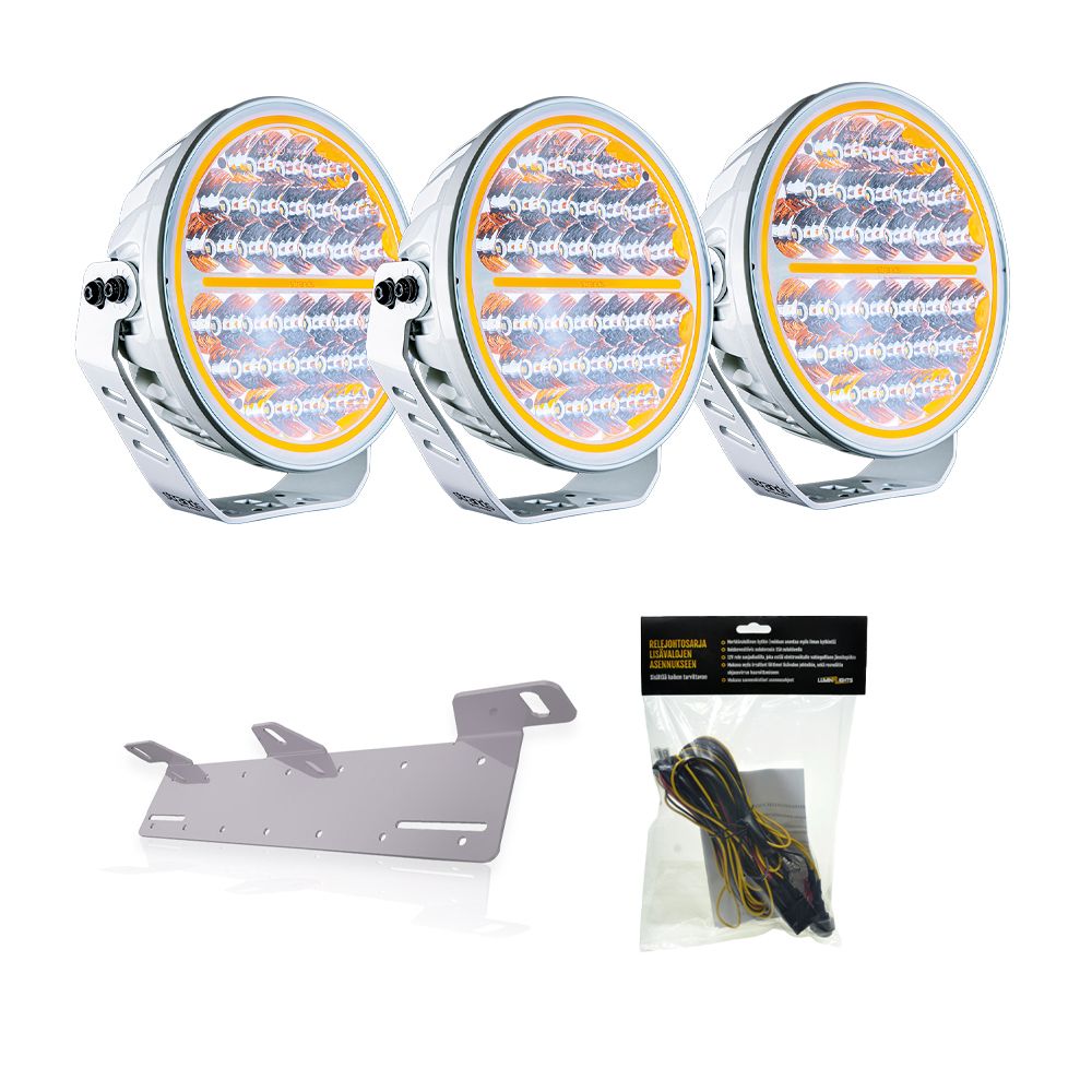 Siberia Night Ranger 9" White x3 Komplett paket
