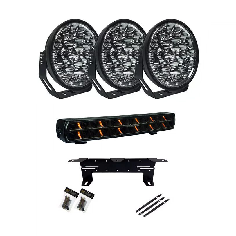 Extraljuspaket W9 DARK EDITION 3-Pack Optibeam Edition