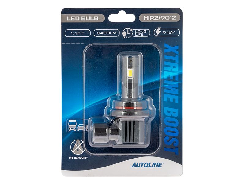 AUTOLINE XTREME BOOST LED BULB H1IR2/9012 9-16V 3400LM