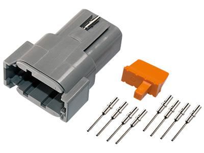 Deutsch DTM 8-stift. 0,5 mm2 kontaktsats hane/hona