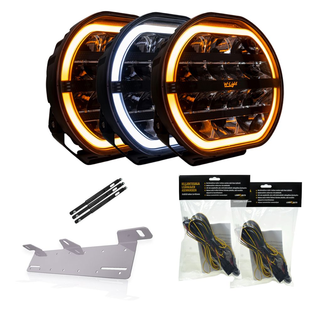 W-light Fury 9 LED-Extraljuspaket 3-Pack