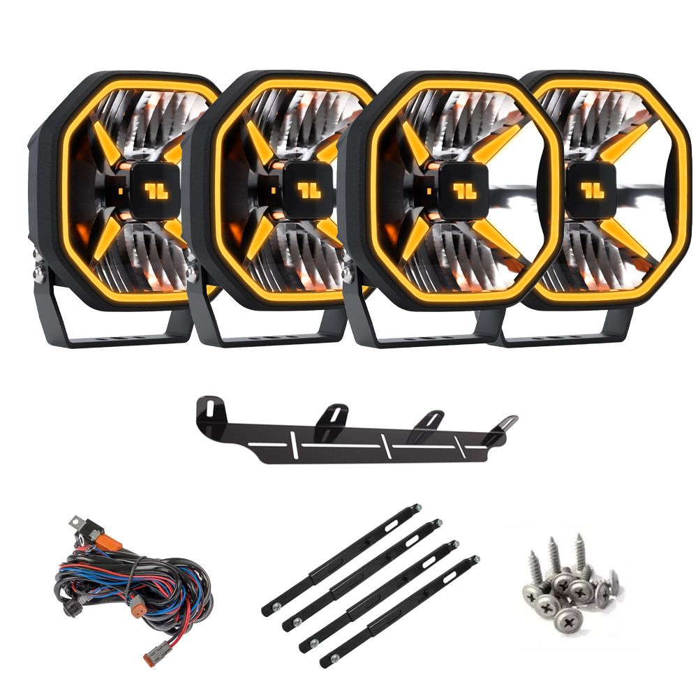 LED-Extraljus LuminaLights Power X 6 x4