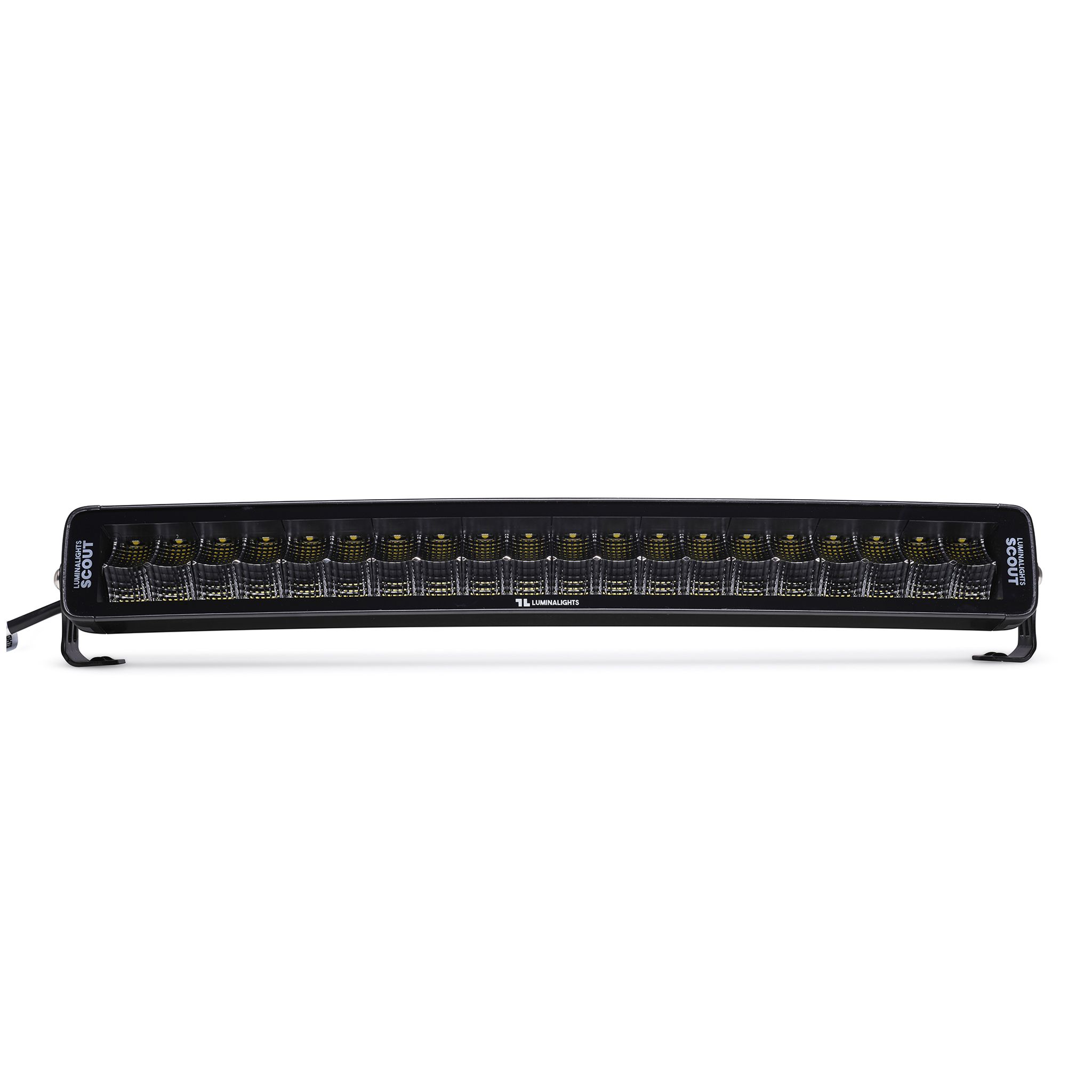 Arbetsljusramp LuminaLights Dark Work Dual 600 Curved LED – 561 mm Flood Beam