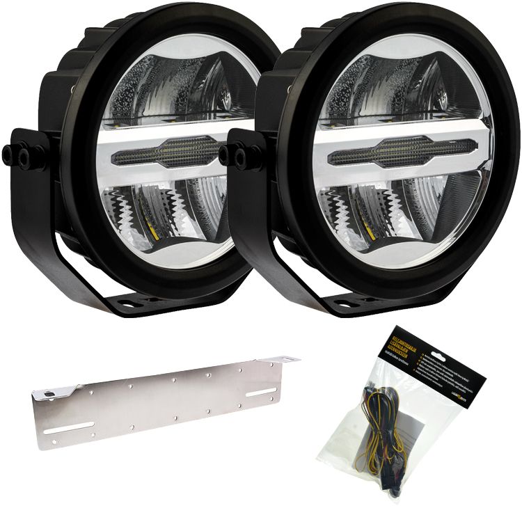 2-Pack Optibeam Savage 7" Extraljuspaket