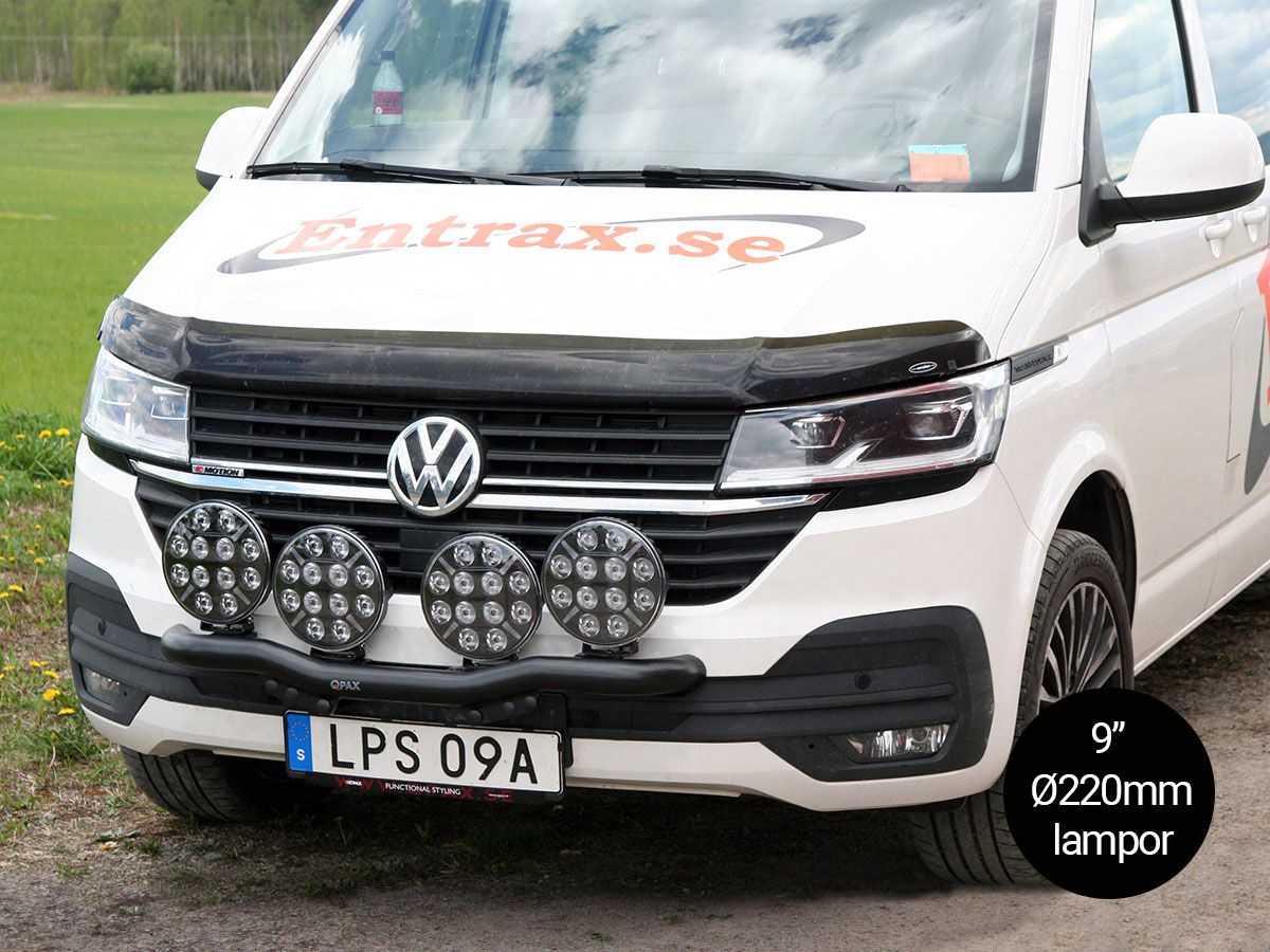 Q-LIGHT VW Transporter 20-24 extraljusfäste (extraljusbåge) för 4st lampor