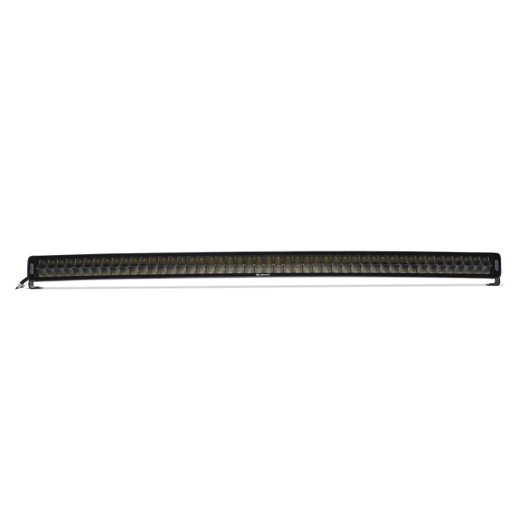 Arbetsljusramp LuminaLights Dark Work Dual 1250 Curved LED – 1280 mm Flood Beam