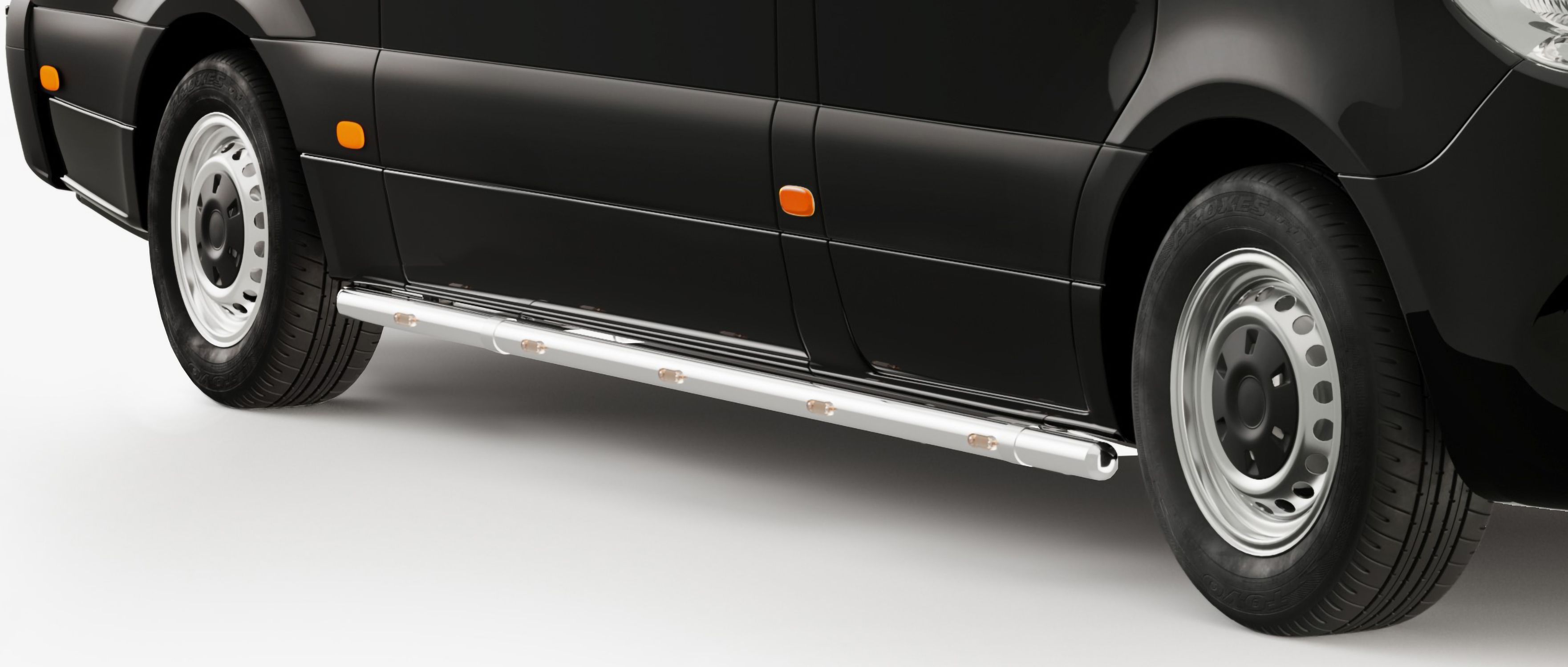 Sidorör (LED) VW Crafter 2017-2020-, Brace-it, Metec