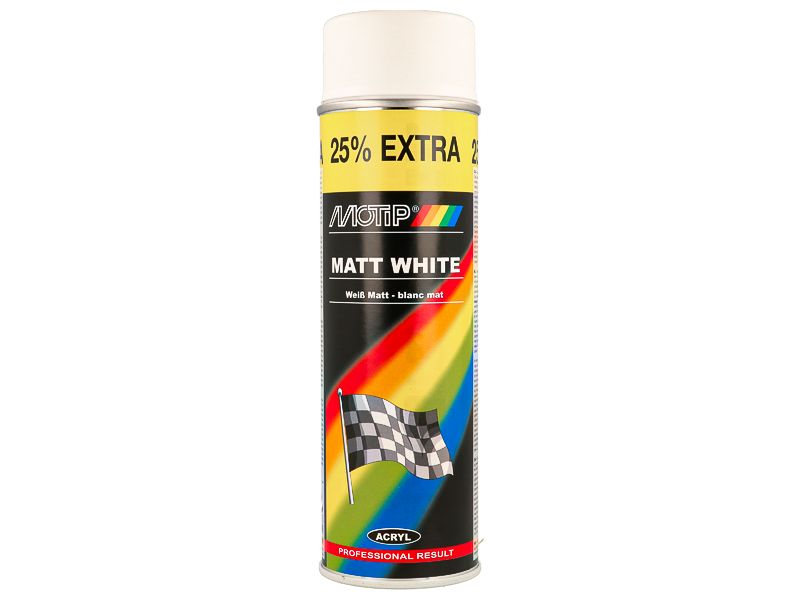 Motip Rally Vit Matt 500Ml
