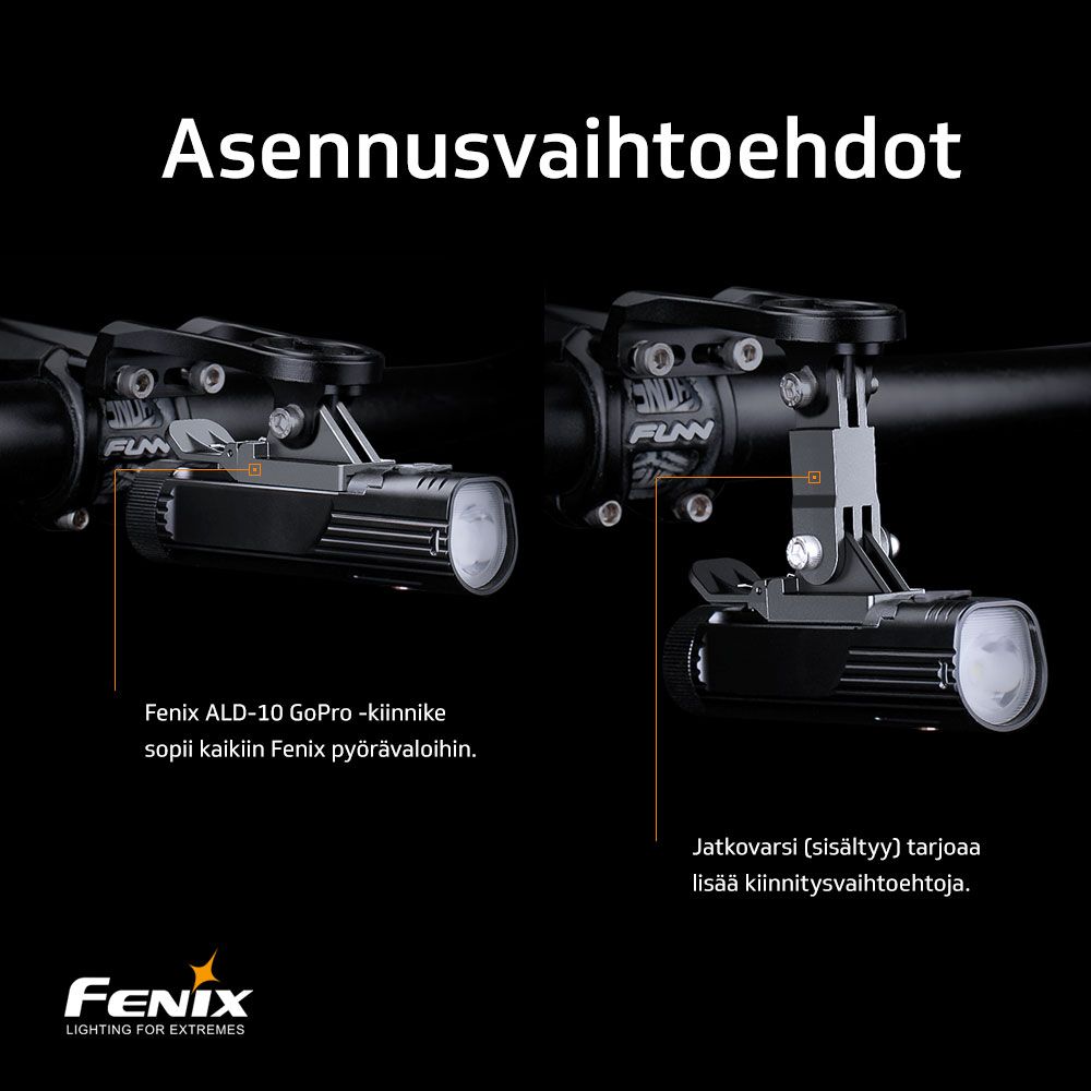 Fenix ALD-10 cykelfäste med GoPro-fäste