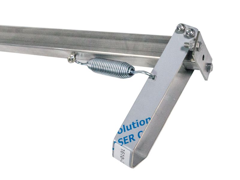 Telescopic arm with quick extension for extra-wide lights