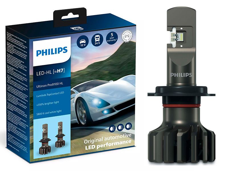 LED-muutossarja H7 Philips Ultinon Pro9100 HL