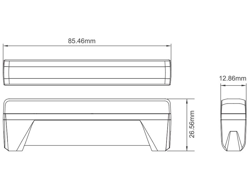 Axixtech Blixtljus ED6 Dark Slim
