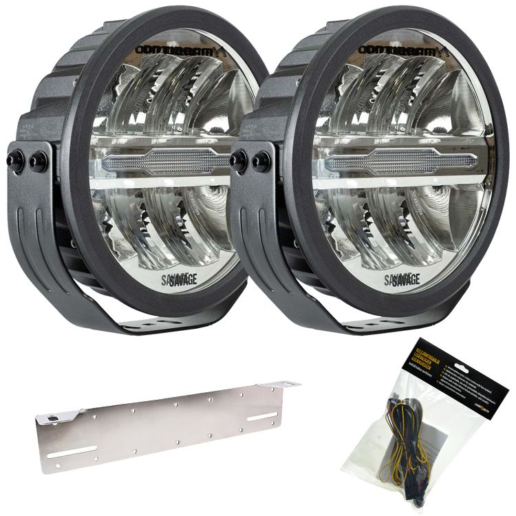2-Pack Optibeam Savage 9" Extraljuspaket