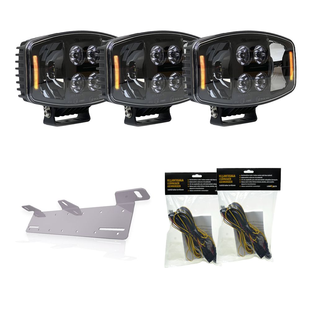 LuminaLights Hammer 3-pack extraljuspaket