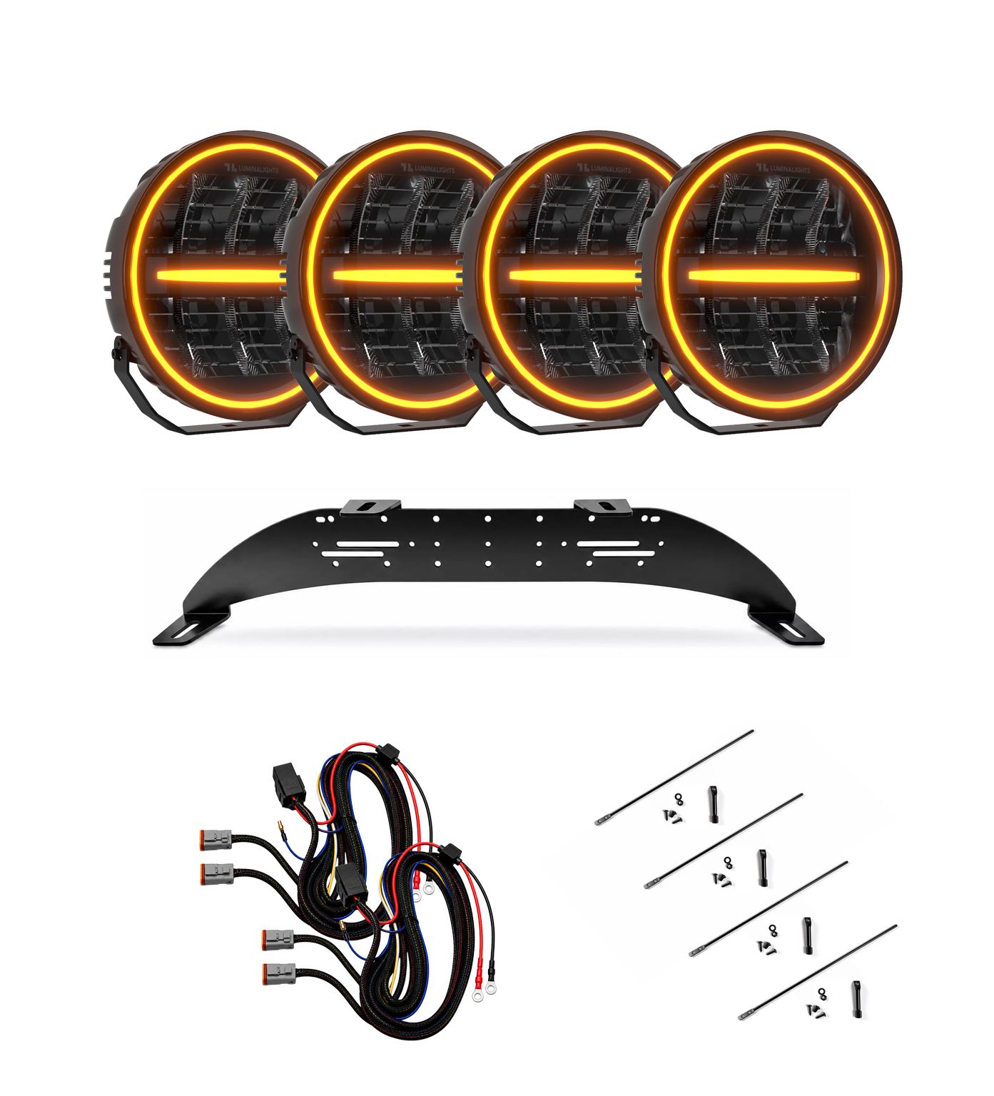 Extraljuspaket LuminaLights Ninja 4-Pack Rally 4