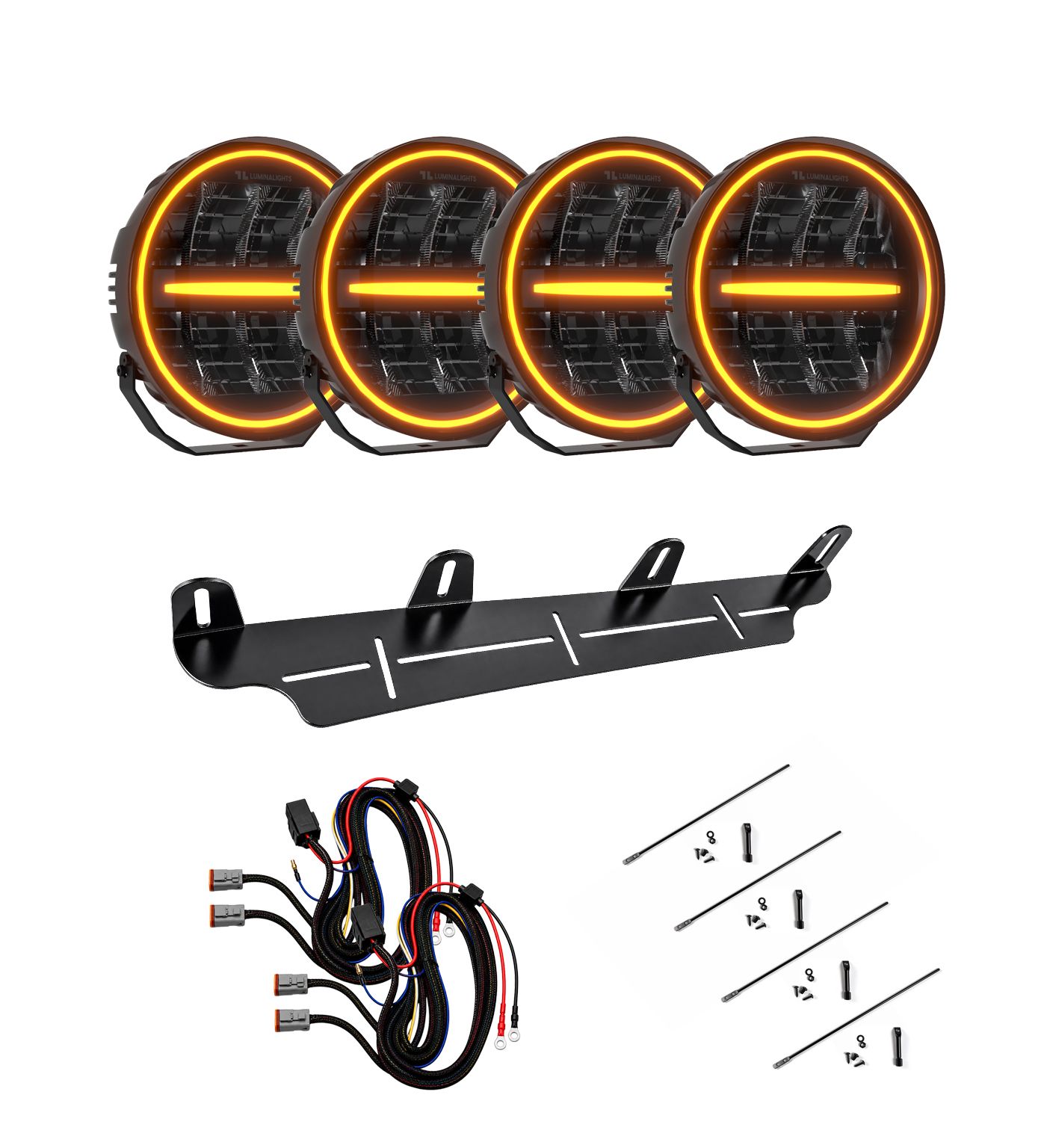 Extraljuspaket LuminaLights Ninja 4-Pack Rad 4