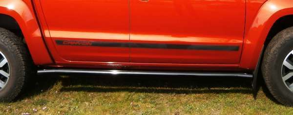 Volkswagen Amarok Sidorör Black Series 76mm