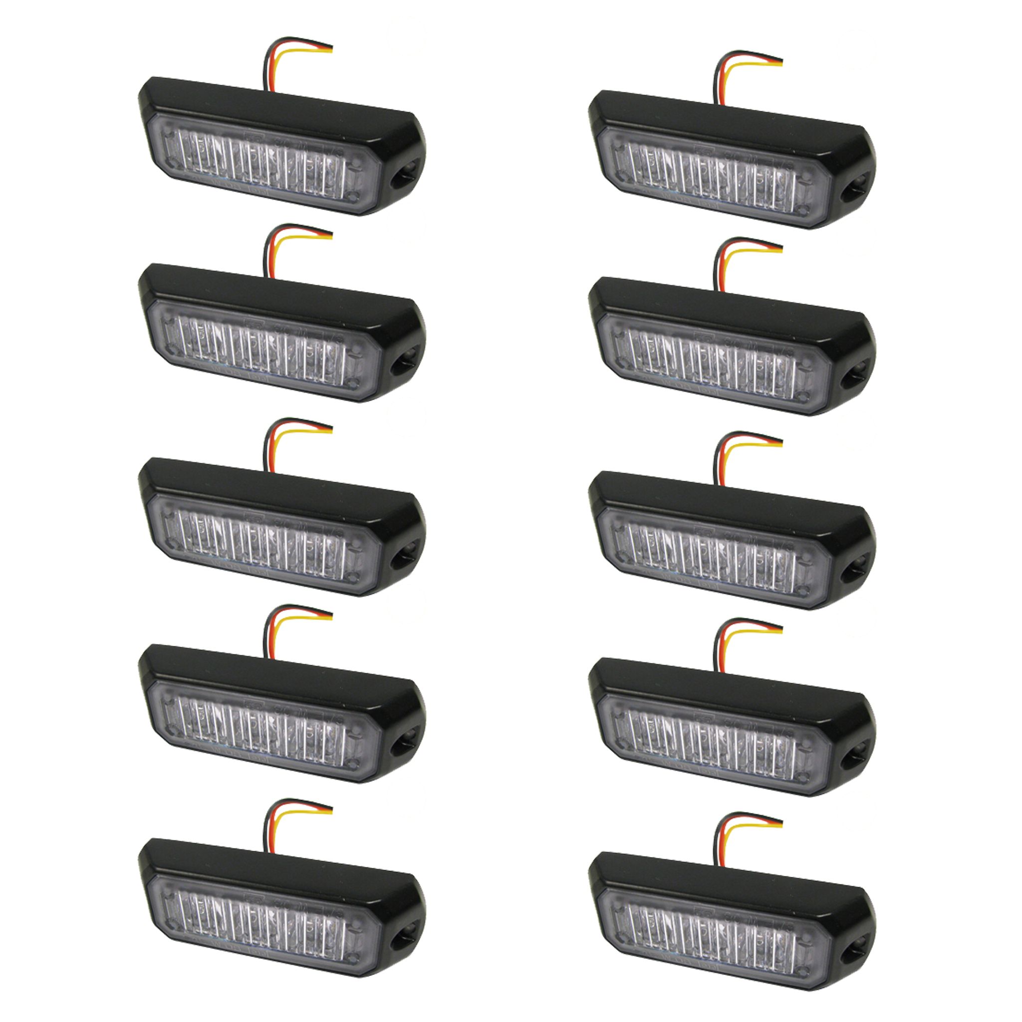LED-blixtljus 3LED M3S 10 PACK
