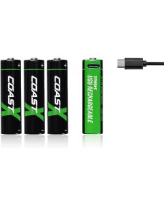 COAST ZITHION-X AA Laddbara batterier (4st)