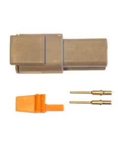 Deutsch DTM 2-stift. 0,5 mm2 kontaktsats hane/hona