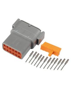 Deutsch DTM 12-stift. 0,5 mm2 kontaktsats hane/hona