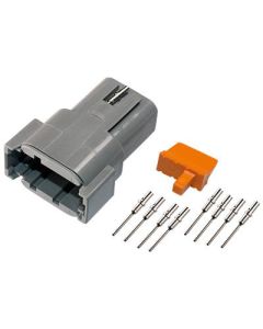 Deutsch DTM 8-stift. 0,5 mm2 kontaktsats hane/hona