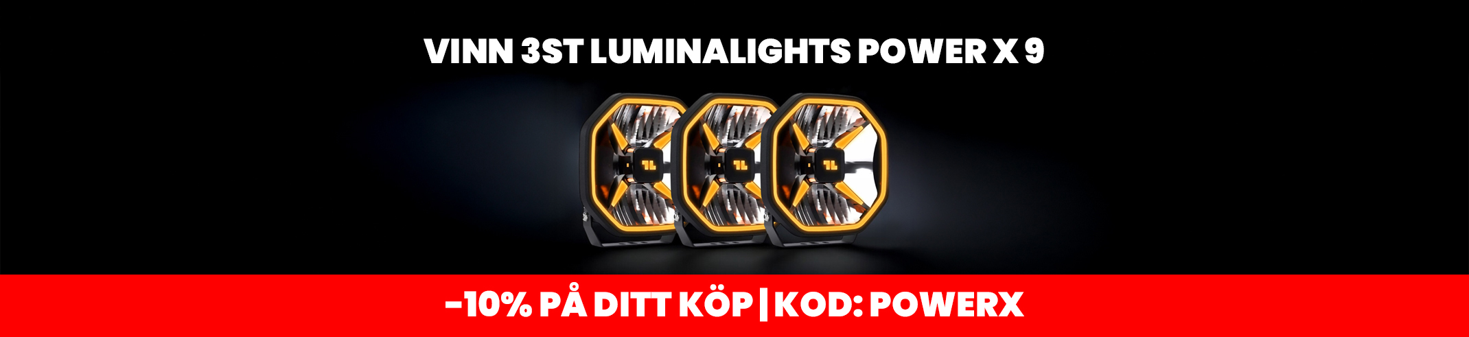 Power X Tävlingsbanner