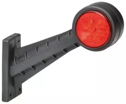 LED positionsljus, gummiarm 60°, vertikal - Led-positionsljus med gummiarm - 4040112310 - 1