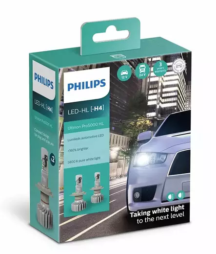 LED-konverteringssats H4 Philips Ultinon Pro5000 HL - LED konverteringskit - 8020103540 - 1
