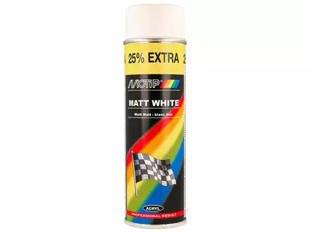 Motip Rally Vit Matt 500Ml - Färger och Lacker - 8020109690 - 1