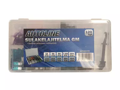 Säkringar sortiment Mini GM 120st säkringar + tång - Säkring - 3050120530 - 2