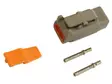 Deutsch DTM 2-stift. 0,5 mm2 kontaktsats hane/hona - Deutsch kontakt - 2040120070 - 2