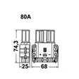 Euro-kontakt 16mm²/80A, hane - Truckkontakt - 3050120790 - 2