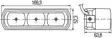 Hella LED-varselljus serie, 9-33V - DRL varselljus - 3040120100 - 3