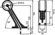 LED positionsljus, gummiarm 60°, vertikal - Led-positionsljus med gummiarm - 4040112310 - 2
