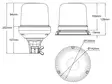 LED-blinkljus, Axixtech - LED-rotorljus - 8020101520 - 3