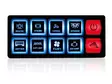 Programmerbar kontrollpanelsats 8-kanalig - Blixtljusramper LED - 8020120850 - 3