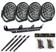 4-Pack W9 Phoenix DARK EDITION extraljuspaket - LED-extraljus - 8020104290 - 12